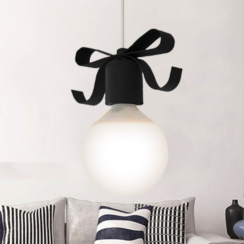 1 Kopf offener Glühbirnen Anhänger Licht mit Schüssel Kinder Metall Hanging Light für Küchenkorridor