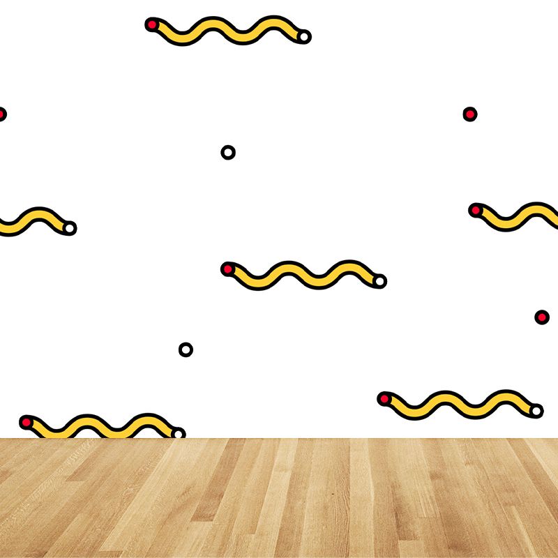 Full Size Modern Wall Mural Light Color Geometric Wall Decor for Baby Room, Made to Measure