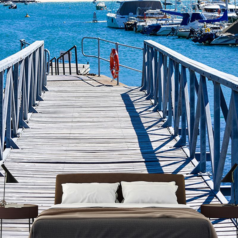 Town Scenery Photography Environment Friendly Mural Wallpaper Bedroom Wall Mural