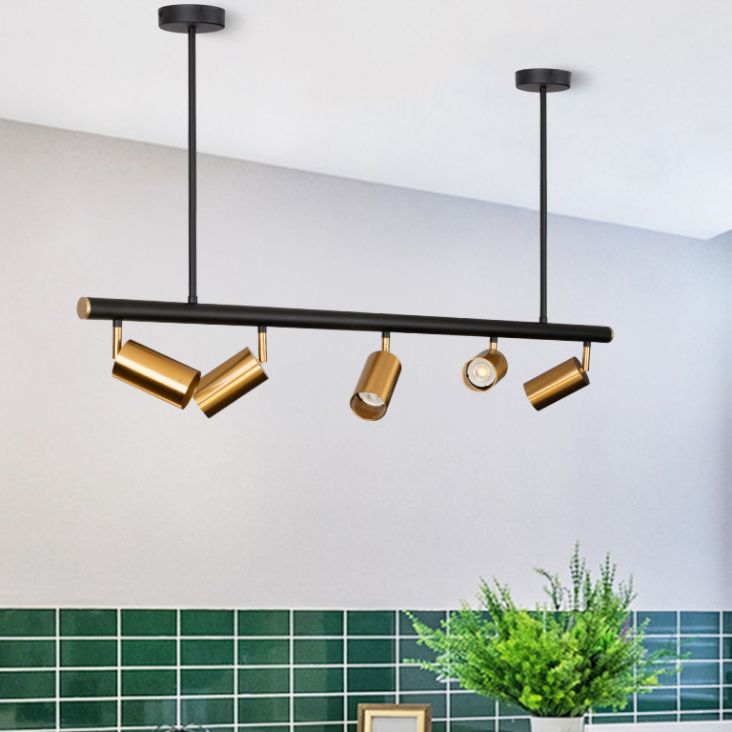 Linea de iluminación de la isla lineal colgante lineal lsland iluminación de la isla colgante luces en metal