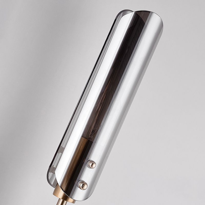 Glass Wall Lighting Contemporary 2 Lights Gold Sconce Lamp Fixture for Living Room