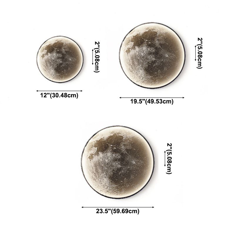 Lampada montata a parete rotonda moderna 1 Pronzo della parete a monte leggera con tonalità acrilica