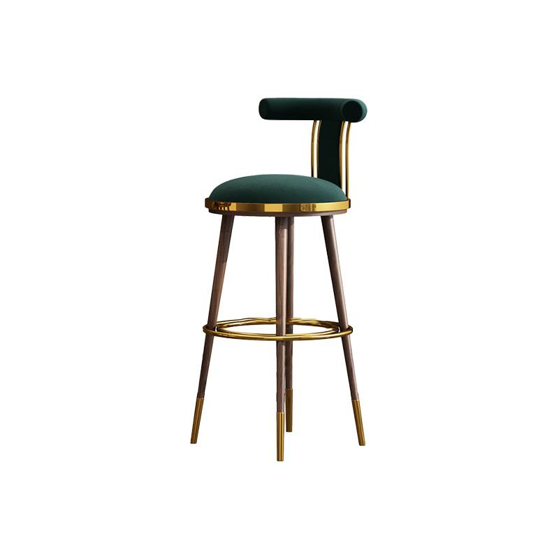 Contemporary Metal Bar Stool Footrest Counter Stool for Restaurant