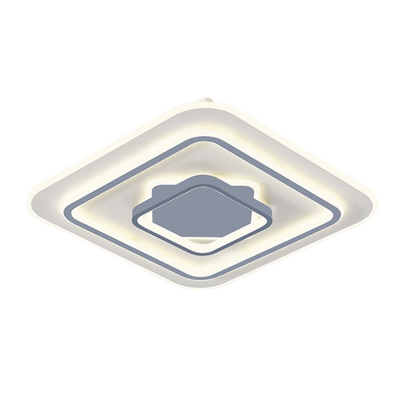 Modern Style Flush Mount 4-Lights Acrylic Ceiling Light for Living Room