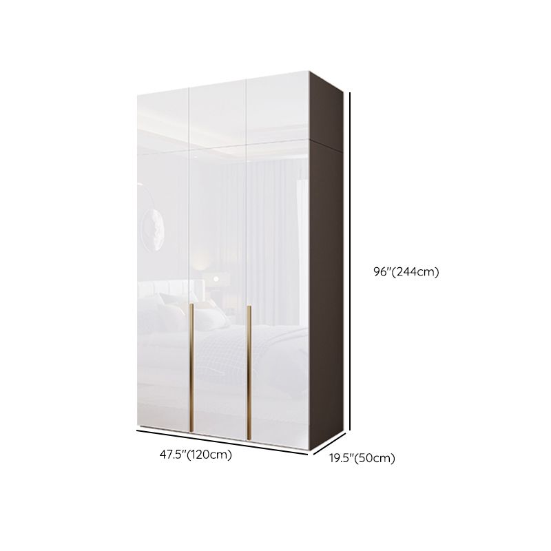 Bedroom Soft Close Doors Armoire Modern Style Wooden Wardrobe Cabinet