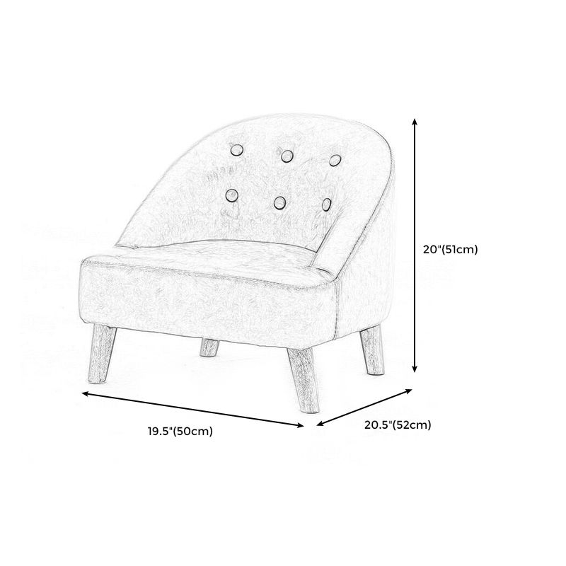 Barrel Chair 19.6" L x20.4" W x20" H Arms Included Chair for Living Room