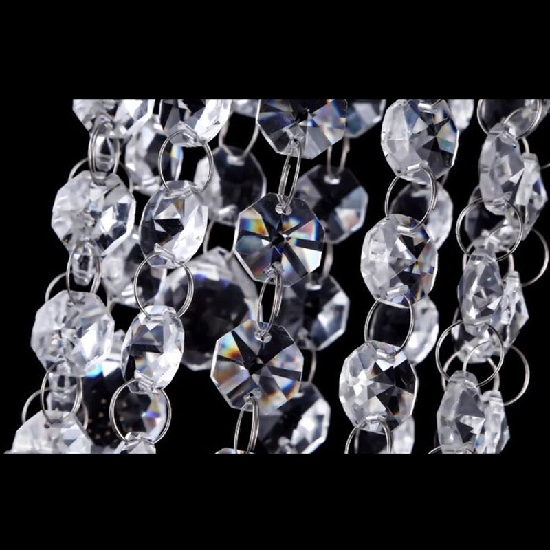 Dîner sphérique Lampe suspendue Verre fumée 1 lumière pendante moderne avec décor en cristal