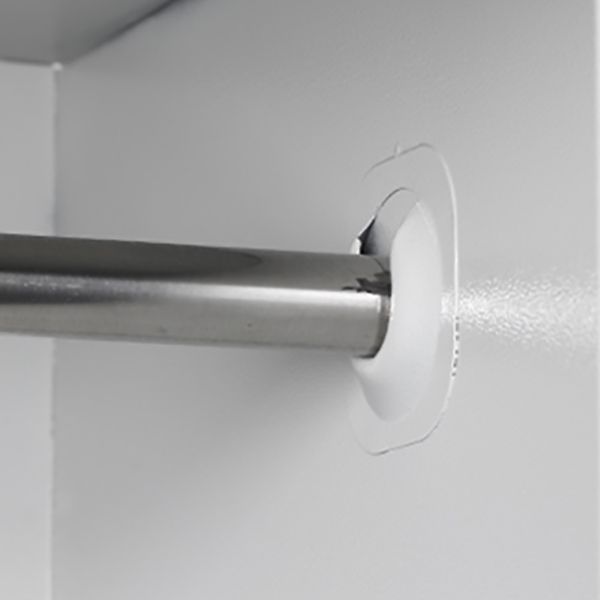 Gray Steel Cabinet Metal Modern Hinged Door Storage Cabinet for Bathroom