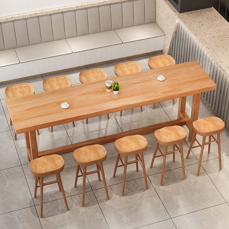 1/2/6/11 Pieces Pub Dining Set Contemporary Solid Wood Pub Table Set