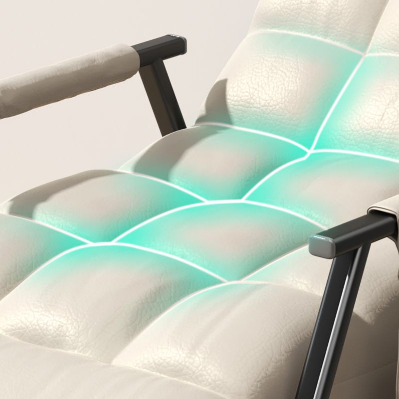 Upholstered and Metal Rocking Chair Contemporary Rocker Chair Removable Cushions