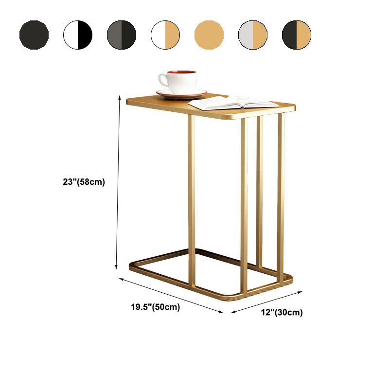 Medieval Modern Style Rectangular Metal Table Frame Side Table