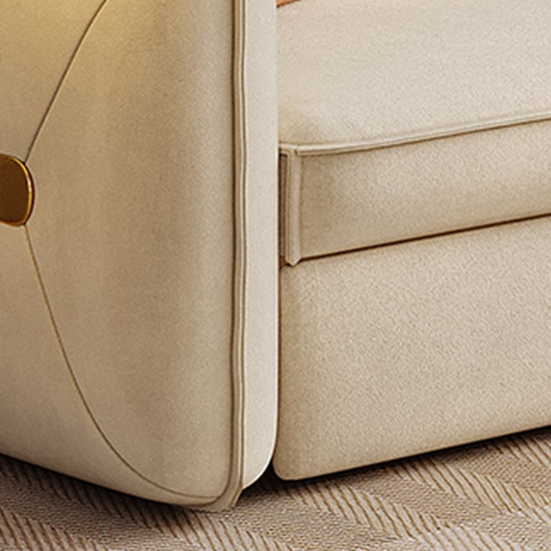 Square Arms Sofa Futon Pillow Included Futon Sofa Bed with Storage