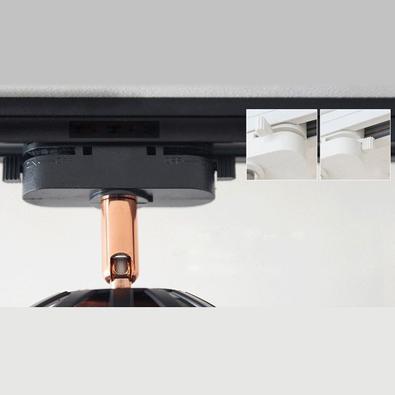 Nordic Modern Ceiling Track Lighting Cone Shaped Shade Solid Wood Spotlight for Living Room Background Wall and Clothing Store