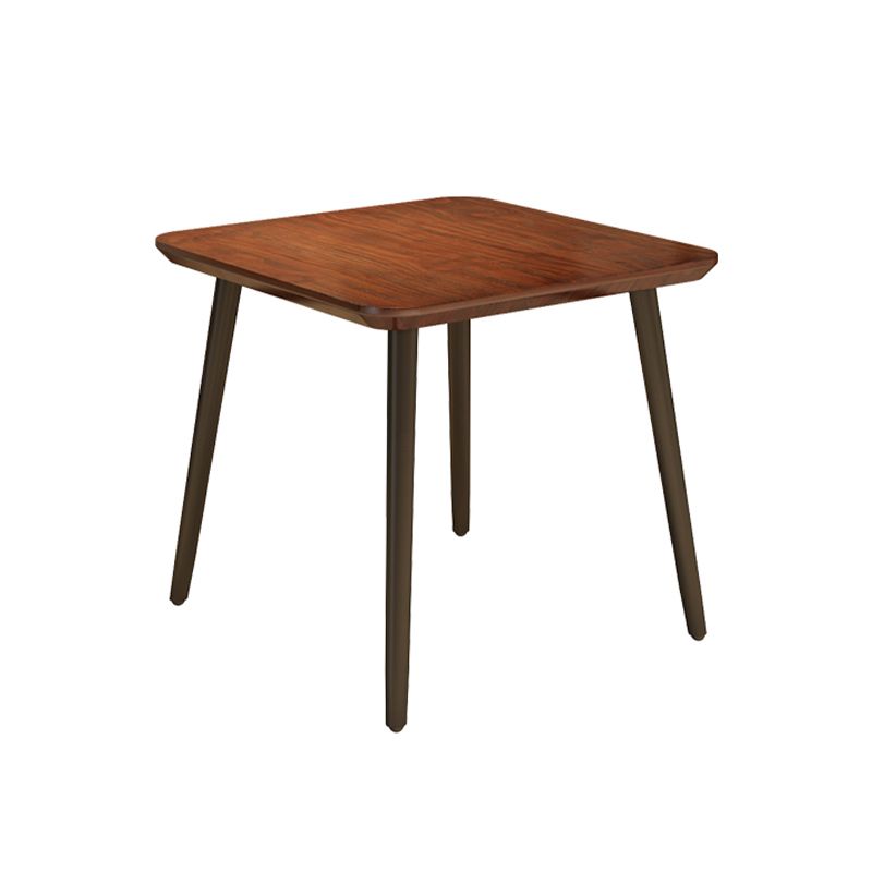 Solid Wood Dining Table Industrial Square Dining Table with 4 Legs