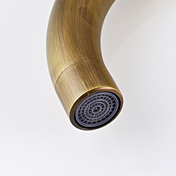 Floor Mount Tub Faucet Single Handle Metal Freestanding Faucet - 46.5" H