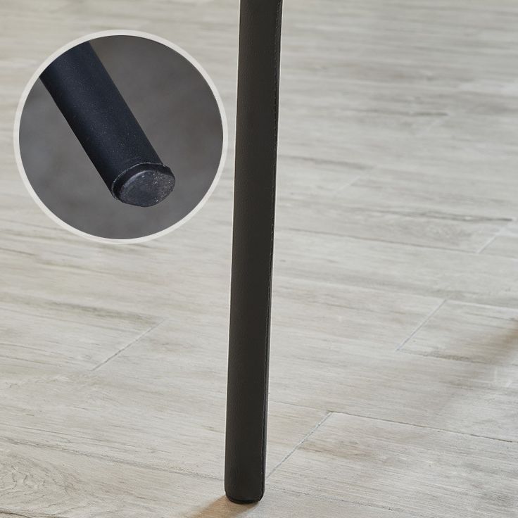 Modern Style Dining Chair Armless Chairs with Metal Legs for Home