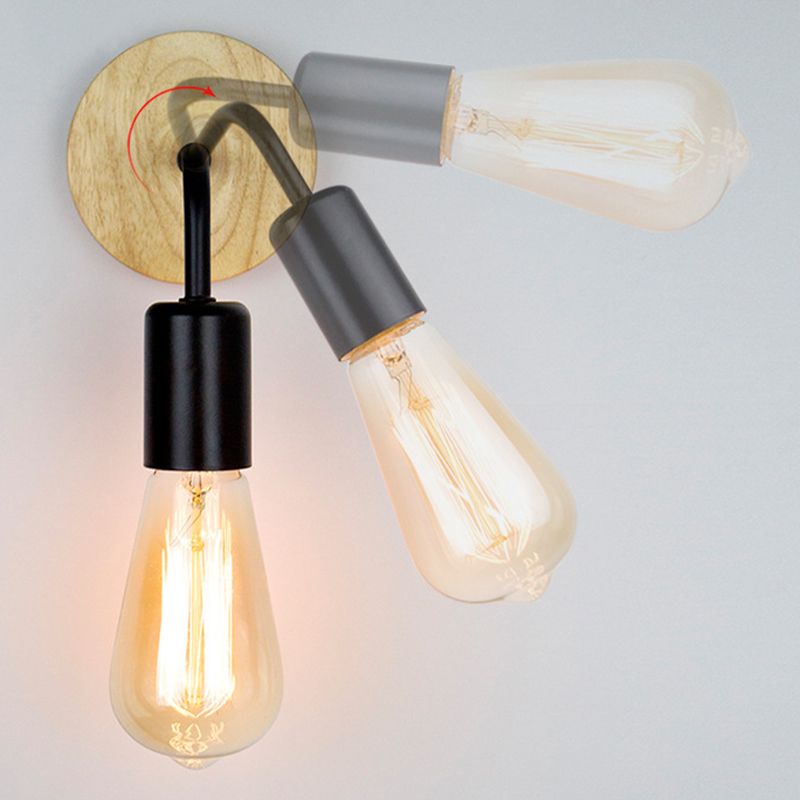 Modern Simple Wall Light Fixture Wooden Wall Light Sconce for Bedroom