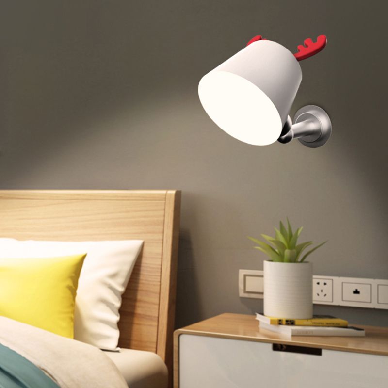 Minimalism Metal Wall Mount Lamp Bedroom Wall Lighting Fixture with 1 Light