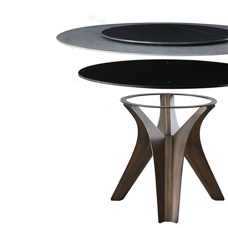 1/2/4/5/7 Pcs Metal Modern Dining Set with Round Table Dinette Set