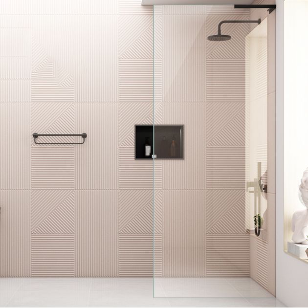 Simple Bathroom Tempered Glass Bath Screen, Frameless Fixed Partition Screen