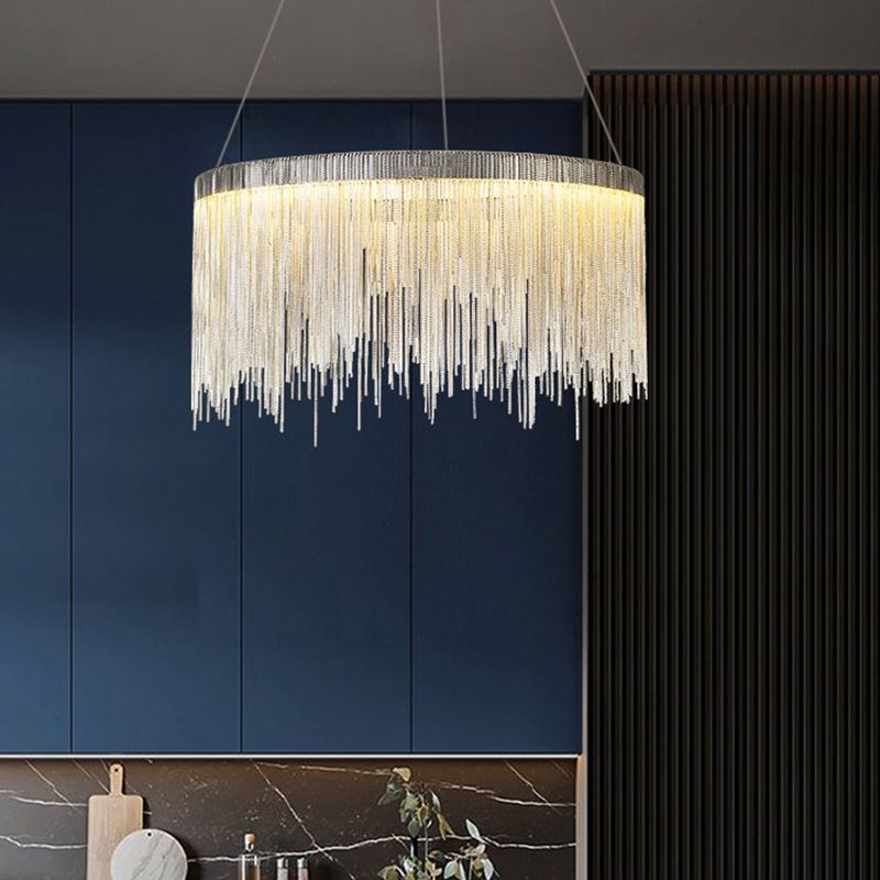 Postmoderne stijl Tassel kroonluchter licht Noordse minimalistische stijl hanglamp voor slaapkamer