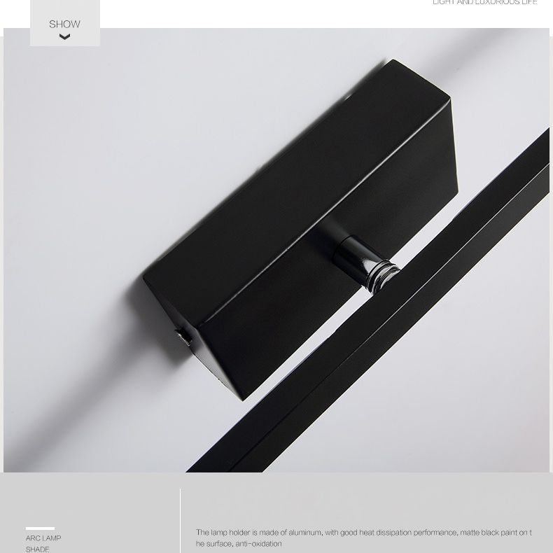 Fixes d'éclairage de vanité linéaire de style minimaliste postmoderne Applique de vanité en aluminium
