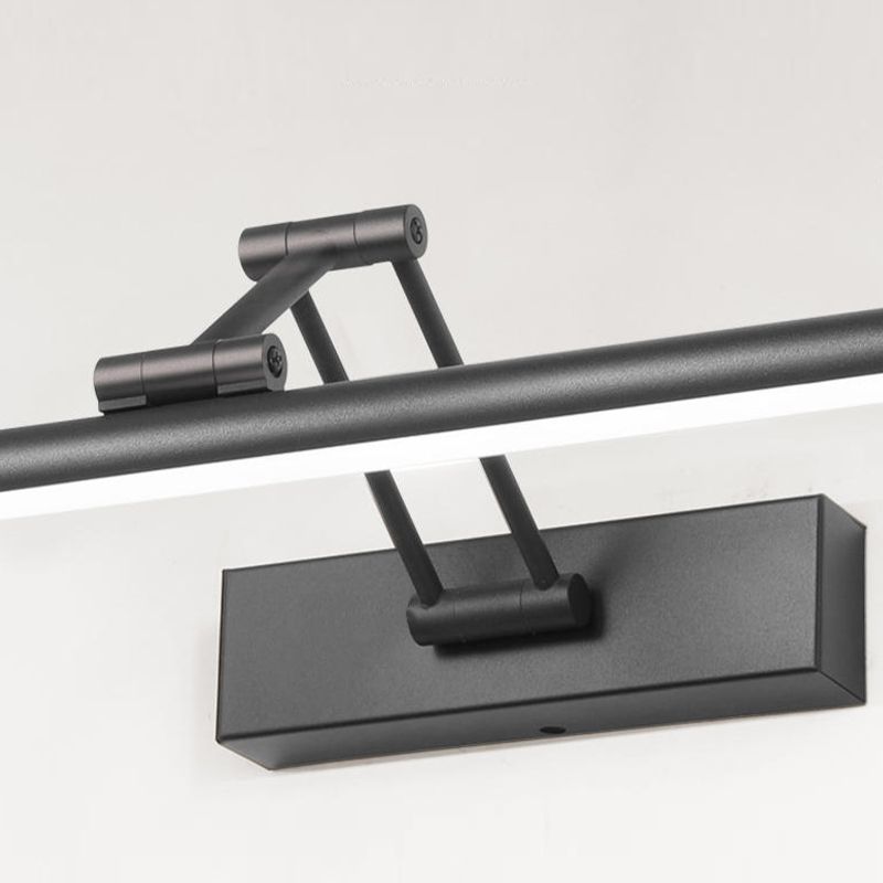 Single Modernism Black Bathroom Vanity Light LED Bath Bar for Bedroom
