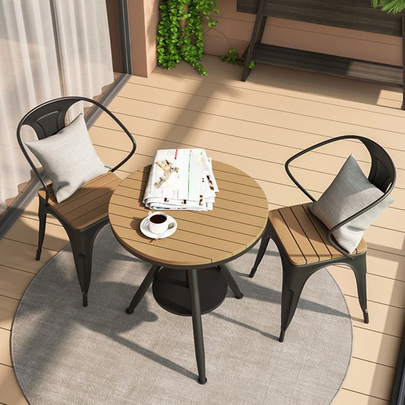 Modern Round Dining Set 1/3/5 Piece Reclaimed Wood Dining Table Set