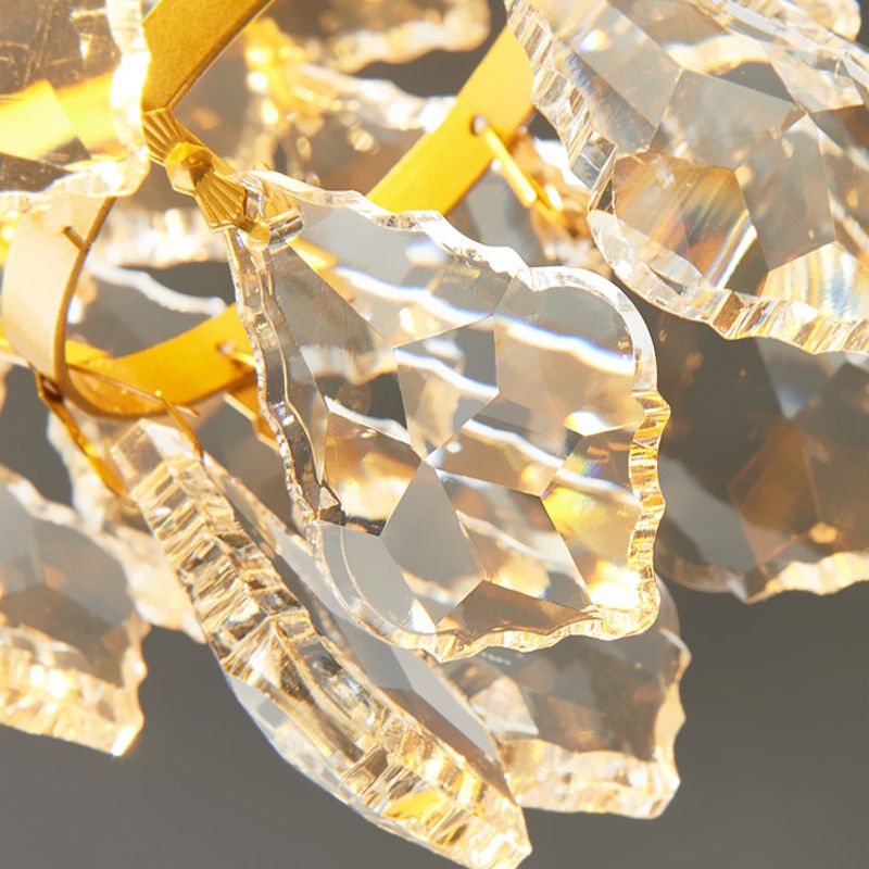 Petite lampe suspendue en cristal élégant