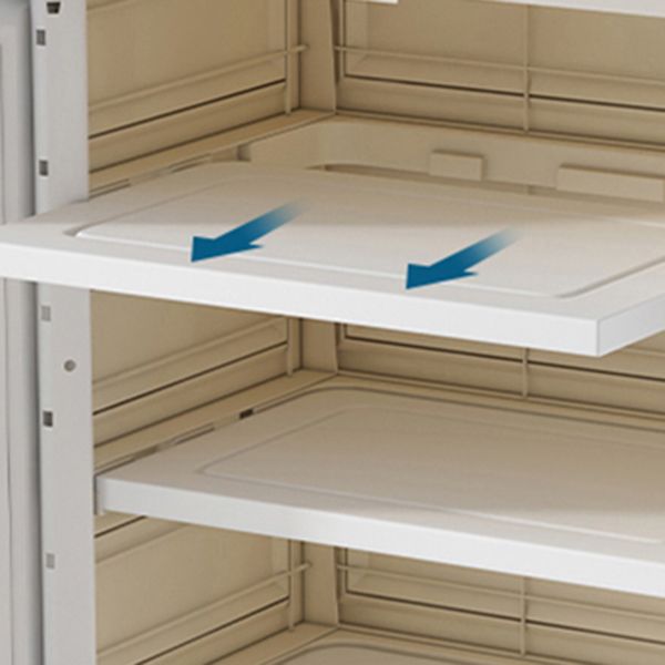 Plastic Storage Cabinet for Bedroom Modern Hinged Door Cabinet