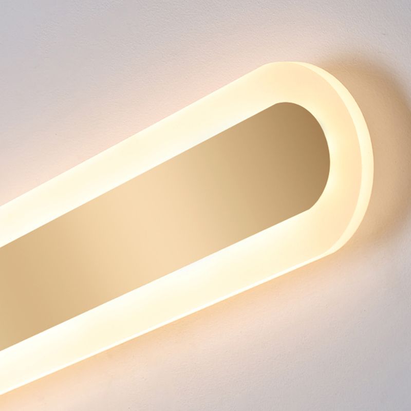 Éclair mural en métal linéaire Éclairage mural de style moderne en or