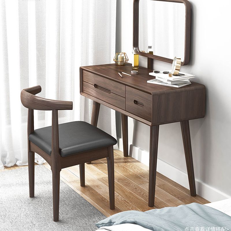 Silla de comedor de estilo tradicional, silla individual lateral sin brazos de cocina con patas de madera