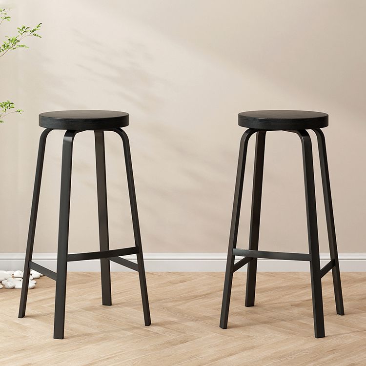 Modern Stackable Counter Height Stools Backless Bar Stools for Restaurant