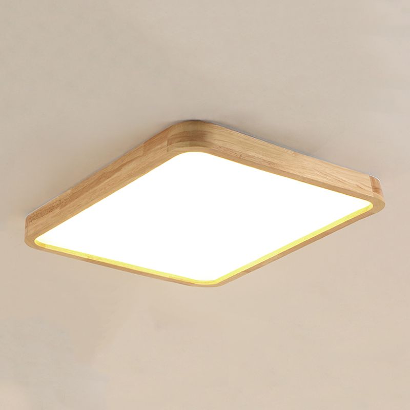 Metal Geométrico Flush Techo Ligero moderno 1-Luz de techo de luz de techo en marrón