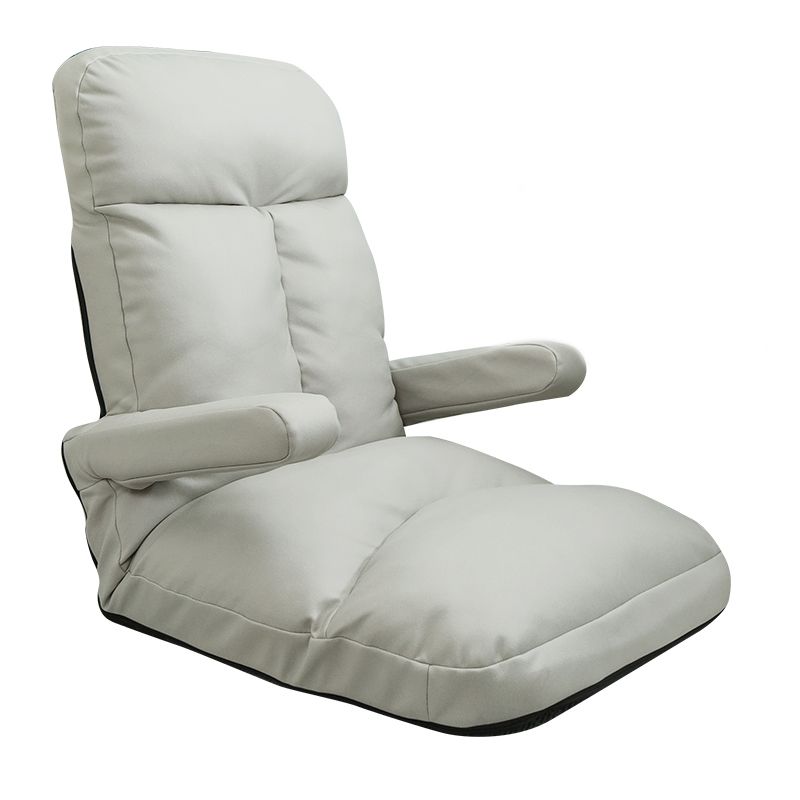 Faux Leather/Linen Chair 20.8 "L x 21.6"W x 25.9"H Convertible Chair