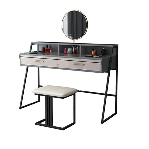 Bedroom Glam 2-Drawer Standing Storage Box Vanity Dressing Table