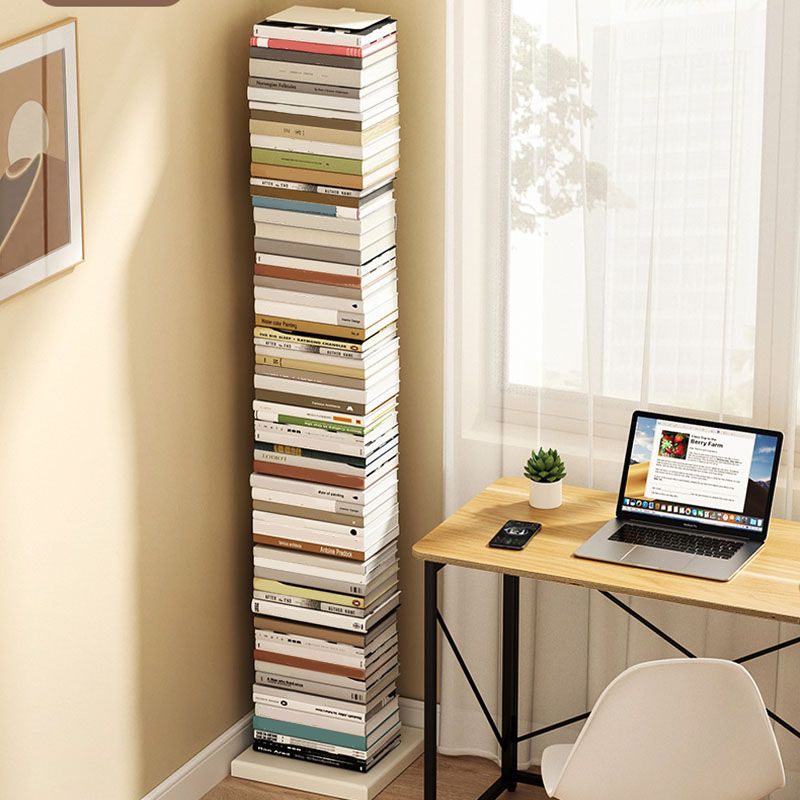 Modern Metal Bookshelf Geometric Closed Back Bookcase Shelves Included