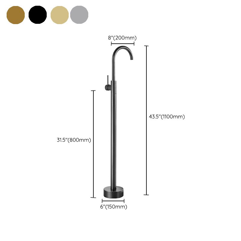 Modern Freestanding Tub Fillers Copper Freestanding Bathtub Faucet