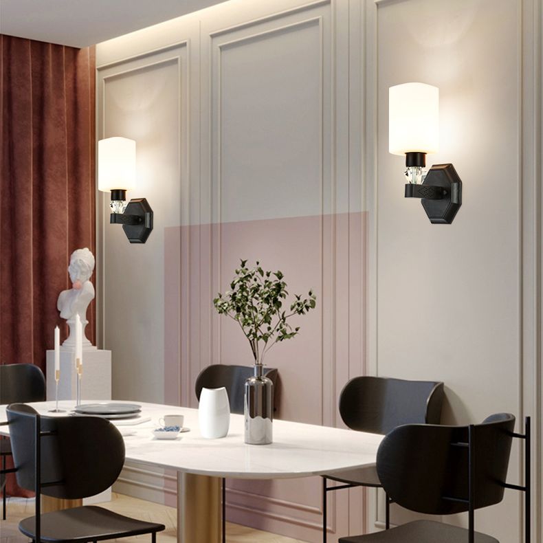 Cylinderical Wall Sconce Nordic Minimalist Style Iron Sconce Wall Light