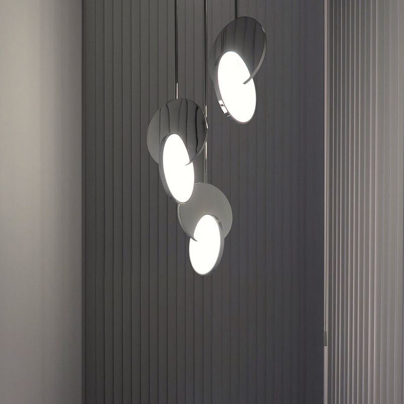 1-Light LED Thin Contemporary Hanging Lamp Kit Metal Pendant Light for Dining Room