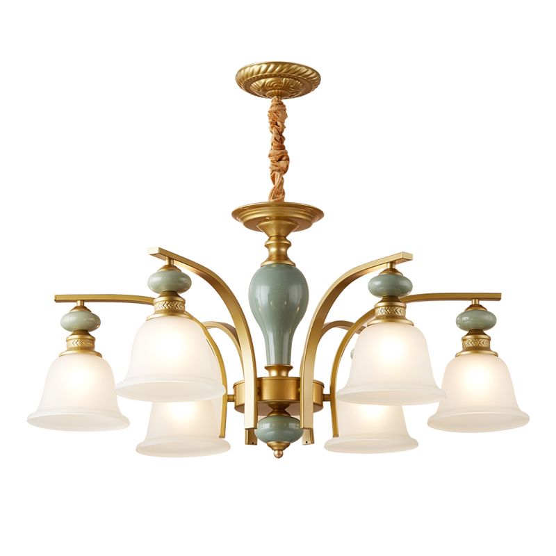 Modern Creative Hanging Pendant Light Glass Geometric Chandelier for Dining Room