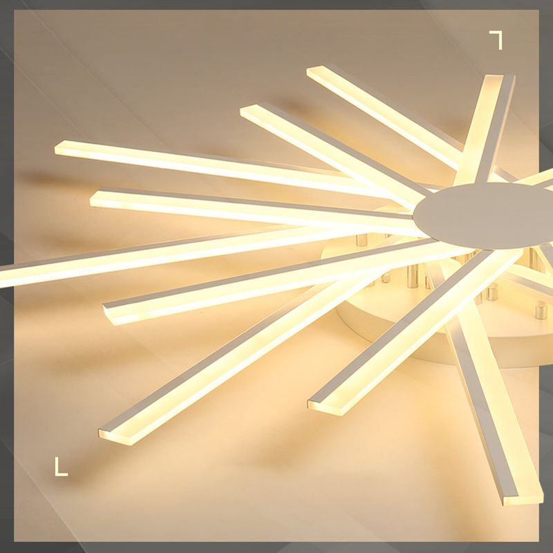 Luz de techo semi empotrada de acrílico cruzado Luz LED de techo montada semi empotrada blanca moderna