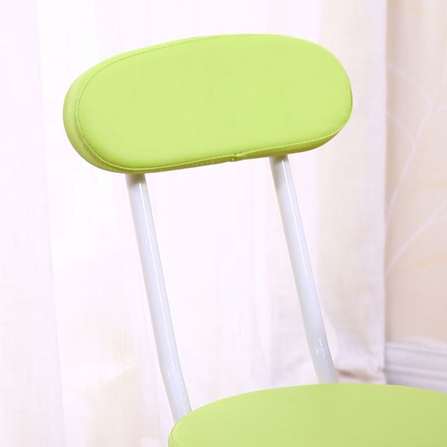 Silla de comedor plegable tapizada abierta industrial con acabado mate