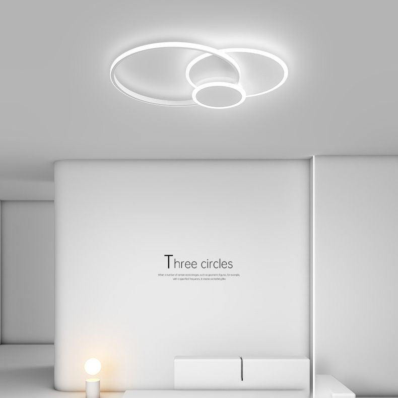 Slip Room 3 - Tier Metal Frame Flush Mount Lighting Modern Tetto Fissaggio