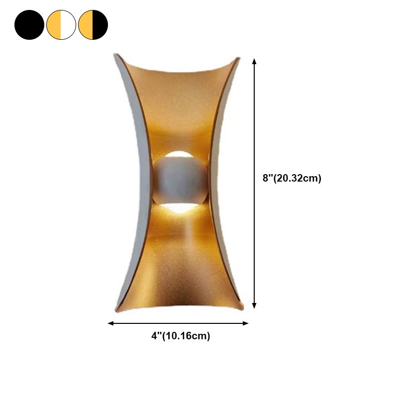 2 lichten geometrische wandverlichtingsarmaturen moderne stijl metalen wandlampen