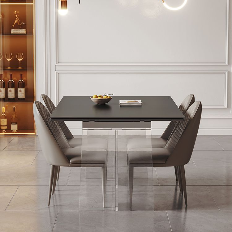 Contemporary 1/4/5/7 Pieces Furniture Rectangle Stone Dining Set for Home