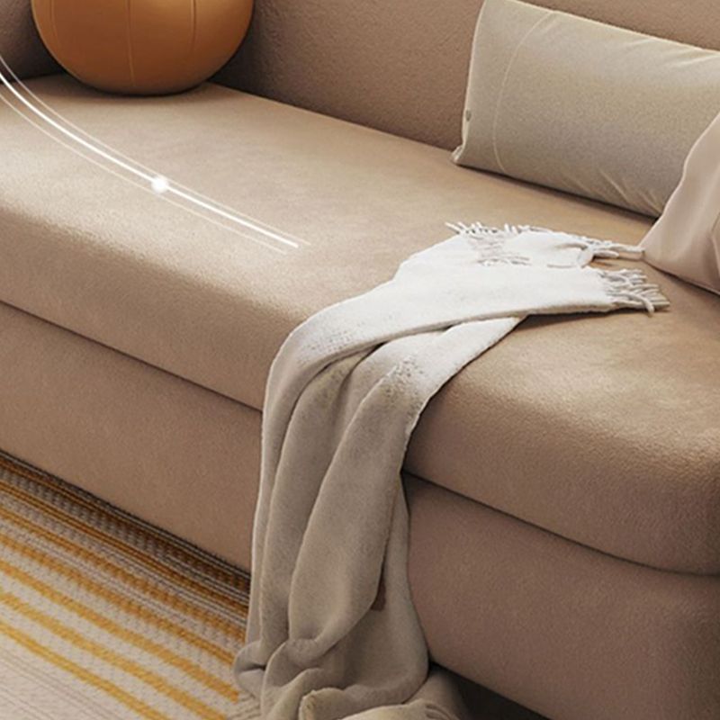 Recessed Arms Futon Sofa Bed Cushion Back Pillow Included Sleeper Sofa