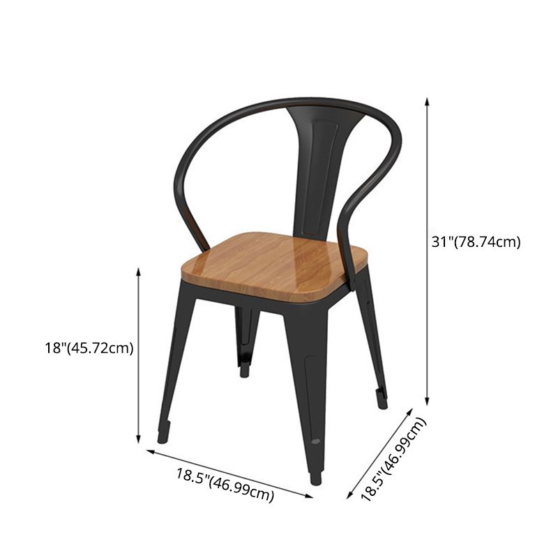 Industrial Wooden Dining Room Set with Rectangle Table Formal Dining Table Furniture