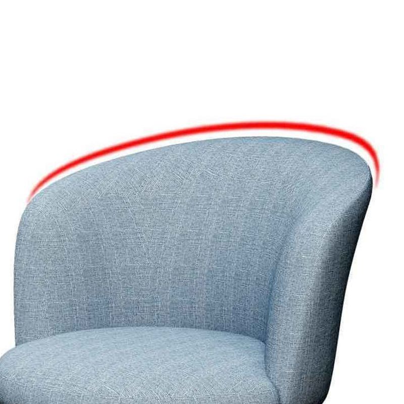 Silla de comedor moderna de metal, sillas de comedor tapizadas sin brazos para uso en restaurantes
