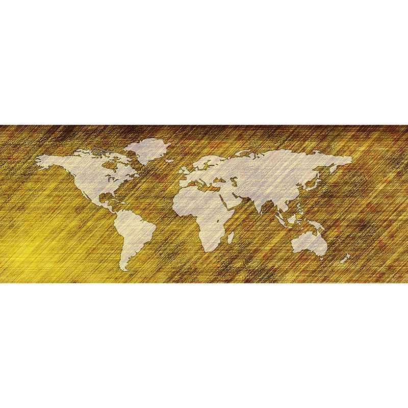 Washable Stain Resistant Mural Wallpaper Map Illustration Indoor Wall Mural